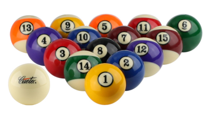 The Official Cuetec Pool Balls have a classic design that is beautiful 