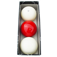 Sterling Carom Balls: White, Red, White W/ Red Circle