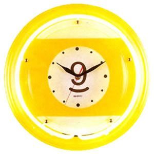 Large 9 Ball Neon Clock