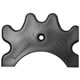 Heavy Duty Black Plastic Bridge Head