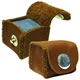Deluxe Leather Chalk Holder, Brown