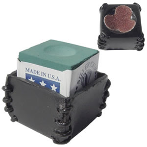 Deluxe Leather Chalk Holder W/Scuffer, Black