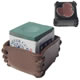 Deluxe Leather Chalk Holder W/Scuffer, Brown