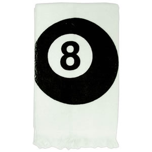 8 Ball Cue Towel