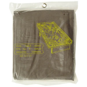 Standard 8 Ft. Pool Table Cover, Mocha