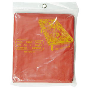 Standard 8 Ft. Pool Table Cover, Red
