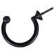 Bronze Self-Screwing Table Hook, Side Mounting
