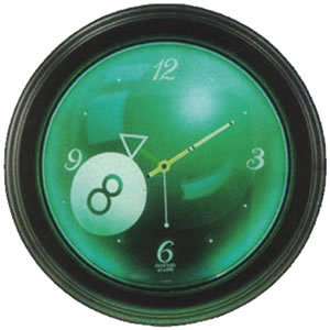 Glowing 8 Ball Neon Clock