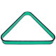 Acrylic Designer Pool Ball Triangle, Green