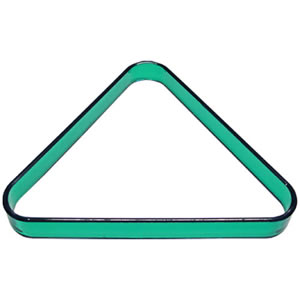 Acrylic Designer Pool Ball Triangle, Green