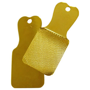 Pool Cue Tip Tapper, Gold 