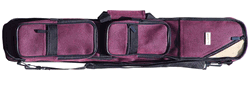 Sterling Burgundy Angora Pool Cue Case for 3 Cues