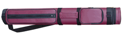 Sterling Burgundy Hard Pool Cue Case for 2 Butts, 3 Shafts