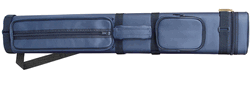 Sterling Navy Blue Hard Pool Cue Case for 2 Butts, 4 Shafts