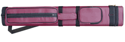 Sterling Burgundy Hard Pool Cue Case for 2 Butts, 4 Shafts