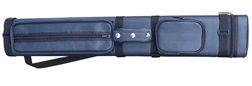Sterling Navy Blue Hard Pool Cue Case for 3 Butts, 6 Shafts