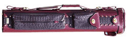 Sterling Burgundy Pro Pool Cue Case for 2 Butts, 4 Shafts