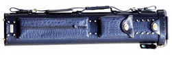 Sterling Black and Blue Pro Pool Cue Case for 3 Butts, 5 Shafts