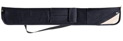 Sterling Black Angora Pool Cue Case for 2 Cues