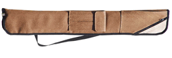 Sterling Brown Angora Pool Cue Case for 2 Cues