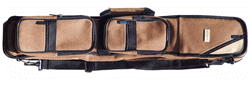 Sterling Brown Angora Pool Cue Case for 3 Cues