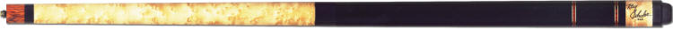 Ray Schuler Custom Pool Cue with a highly figured, natural stained birdseye maple forearm.  The handle is black stained maple.  The butt is ebony with two sets of cocobolo rings surrounded by brass with a birdseye maple bottom. The joint is the Schuler joint with a cocobolo sleeve over wood to wood.  This cue comes with a Professional shaft described below with a Triangle tip and free shipping in the US*.&nbsp;&nbsp;&nbsp;This cue is signed Ray Schuler SLC. 