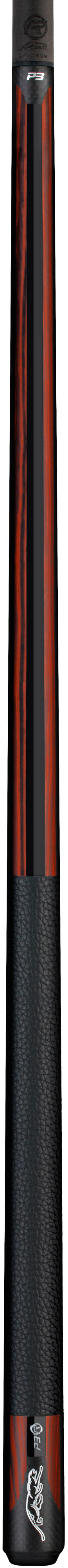 Predator P3 Red Tiger Leather Luxe Pool Cue