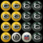 Green Bay Packers NFL Pool Balls