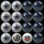 Dallas Cowboys NFL Pool Balls
