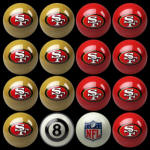San Fransisco 49ers Pool Balls