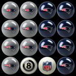 New England Patriots NFL Pool Balls