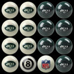 NY Jets NFL Pool Balls