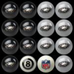 Philadelphia Eagles NFL Pool Balls