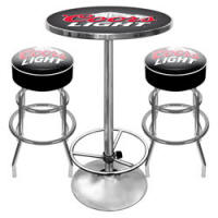 Ultimate Coors Light Gameroom Combo - 2 Bar Stools and Table