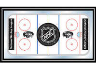 NHL Rink Mirror with NHL Shield Logo