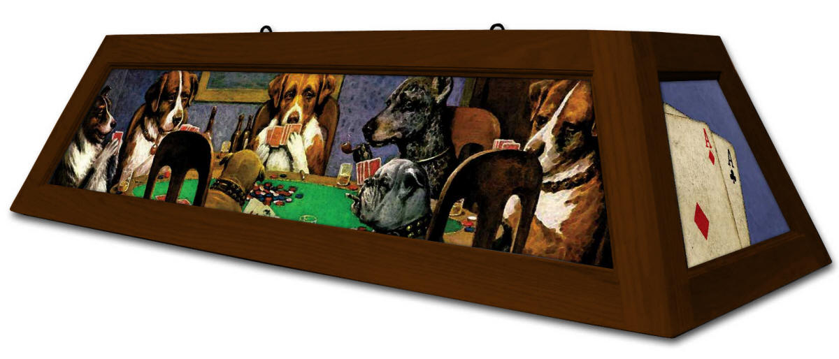 Pool Table Lights by Boubon Street Billiard Lighting Dogs Playing Poker