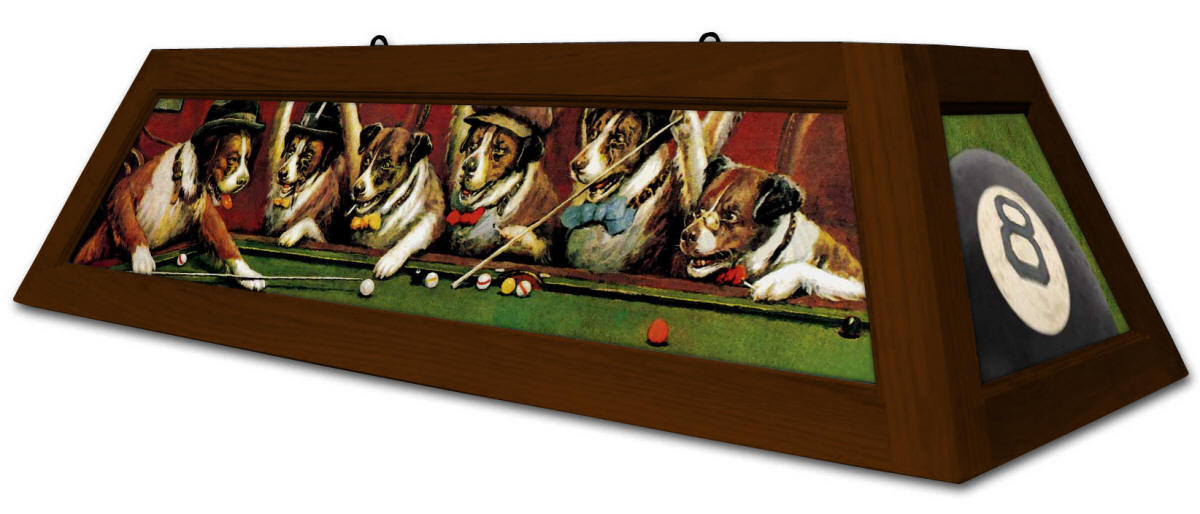 Pool Table Lights by Boubon Street Billiard Lighting Dogs Playing Poker