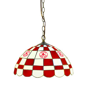 IMPORTED 16" GLASS LAMP - BOSTON RED SOX