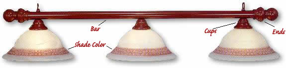 Pool table lights and billiard lighting by Toltec