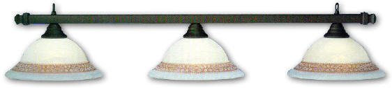 Pool table lights and billiard lighting by Toltec @ The Billiard Warehouse, Inc.