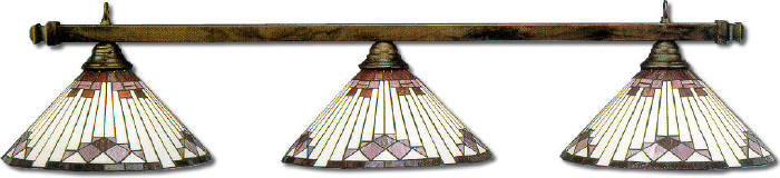 Billiard Light - Aztec Tiffany Bar Light