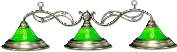 Billiard Light - Case Glass with Brushed Nickel