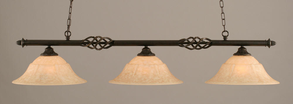 Toltec Italian Marble Glass Billiard Light