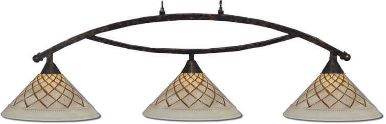 Chocolate Icing Pool Table Light by Toltec Billiard Lighting
