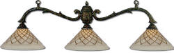Chocolate Icing Pool Table Light by Toltec Billiard Lighting