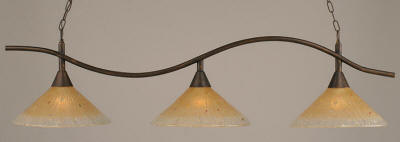 Amber Crystals Billiard Light