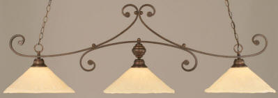 Ivory Crystal Billiard Lights
