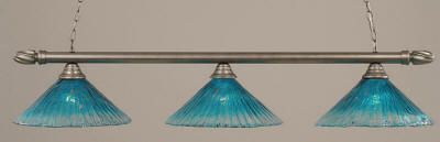 Teal Crystal Pool Table Lights