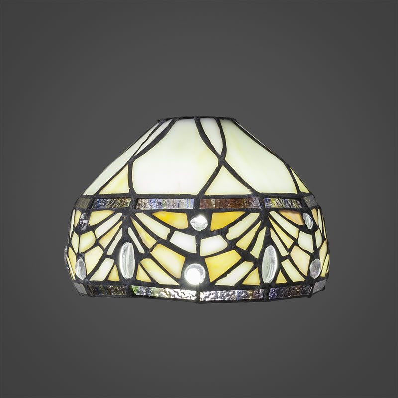 7" Royal Merlot Tiffany Glass