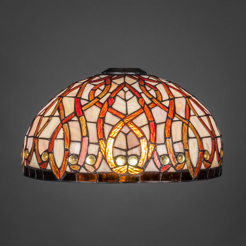 15" Persian Nites Tiffany Glass
